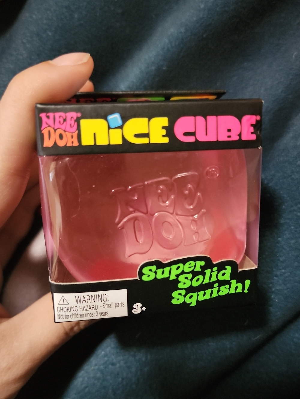 NeeDoh Nice Cube Super Solid Squish - Pink